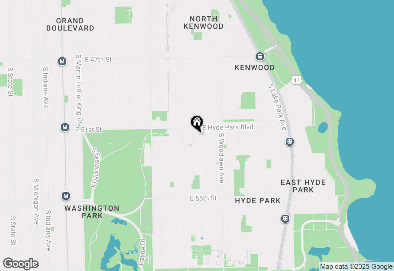 Map of 5126 S Greenwood Avenue #1, Chicago, IL 60615