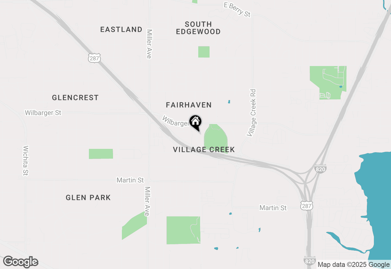 Map of 4474 Burke Road, Fort Worth, TX 76119