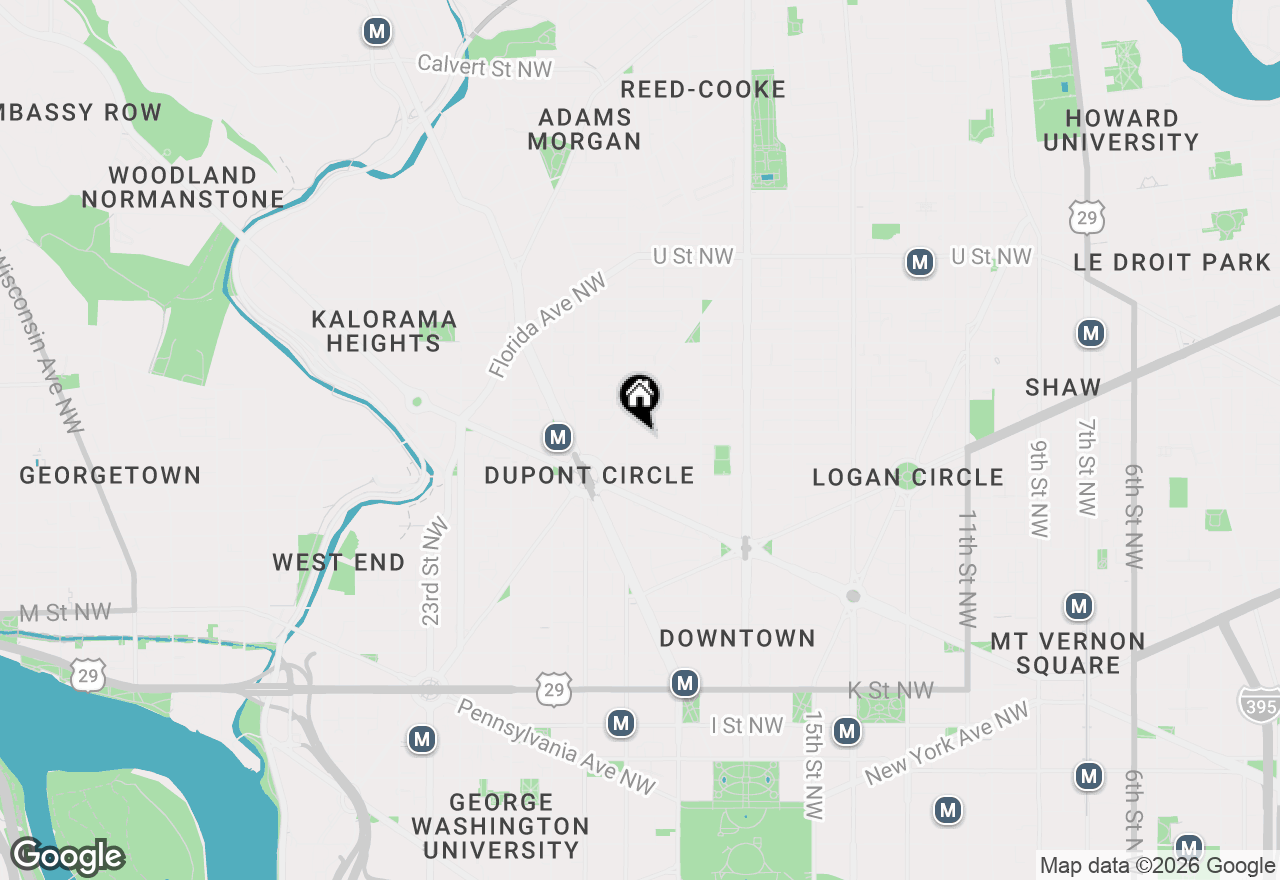 Map of 1545 18th Street Nw #808, Washington, DC 20036