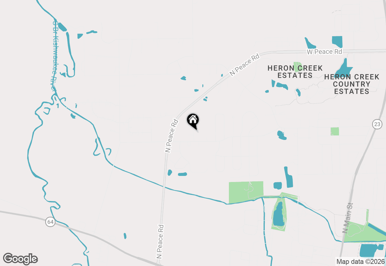 Map of 1426 Beach Lane, Sycamore, IL 60178