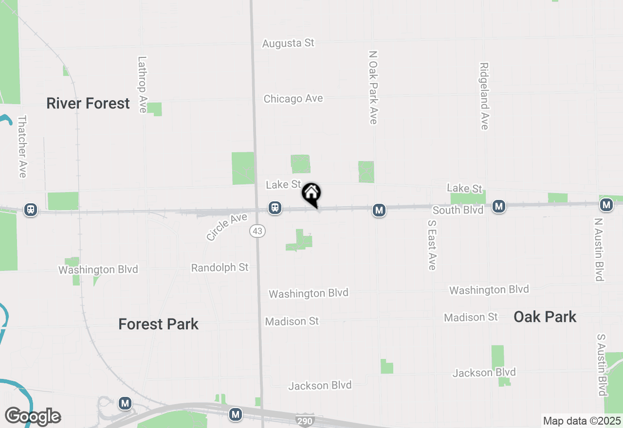 Map of 111 Home Avenue #7, Oak Park, IL 60302