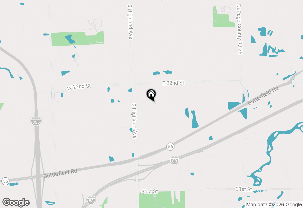Map of 352 Summit Circle, Lombard, IL 60148