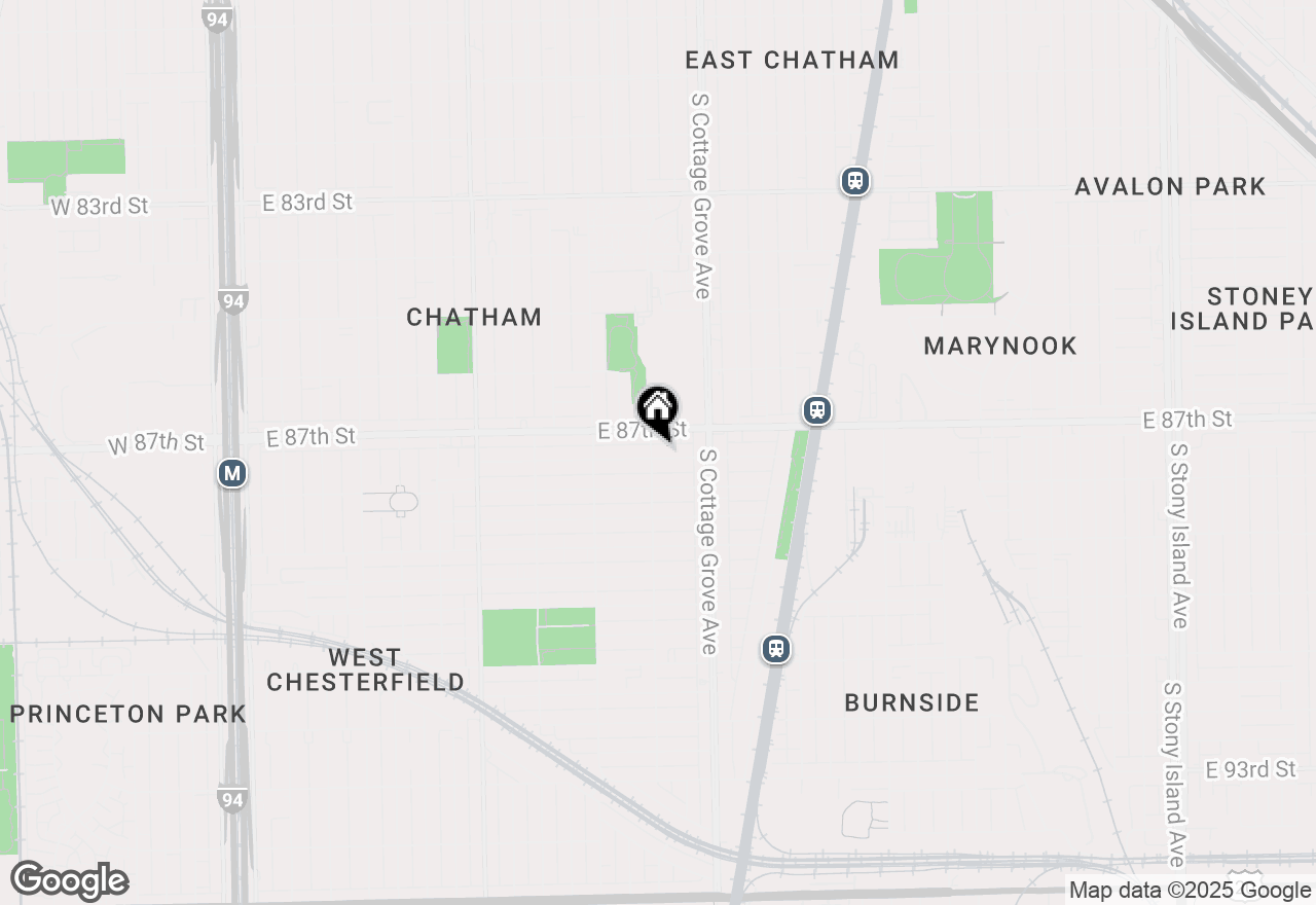Map of 704 E 87th Place, Chicago, IL 60619