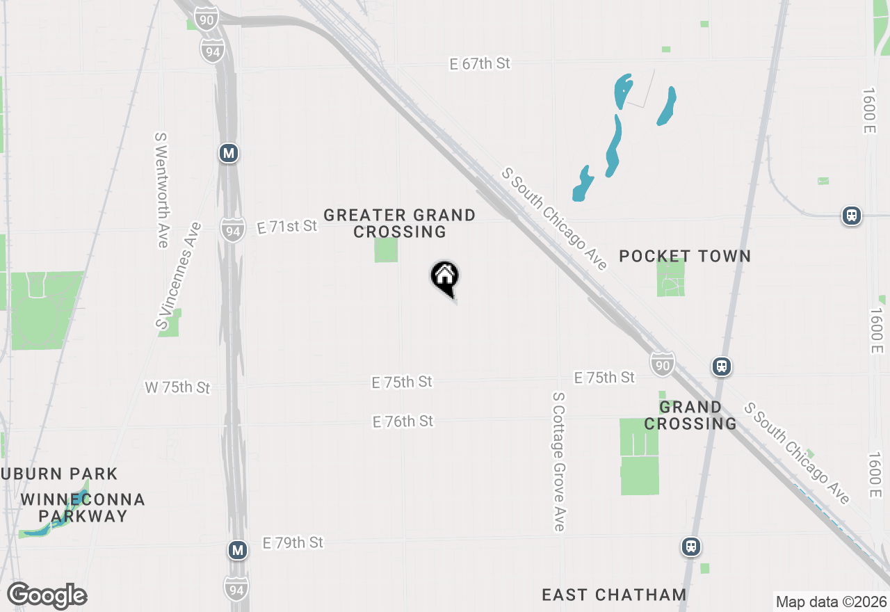 Map of 7305 S Eberhart Avenue, Chicago, IL 60619