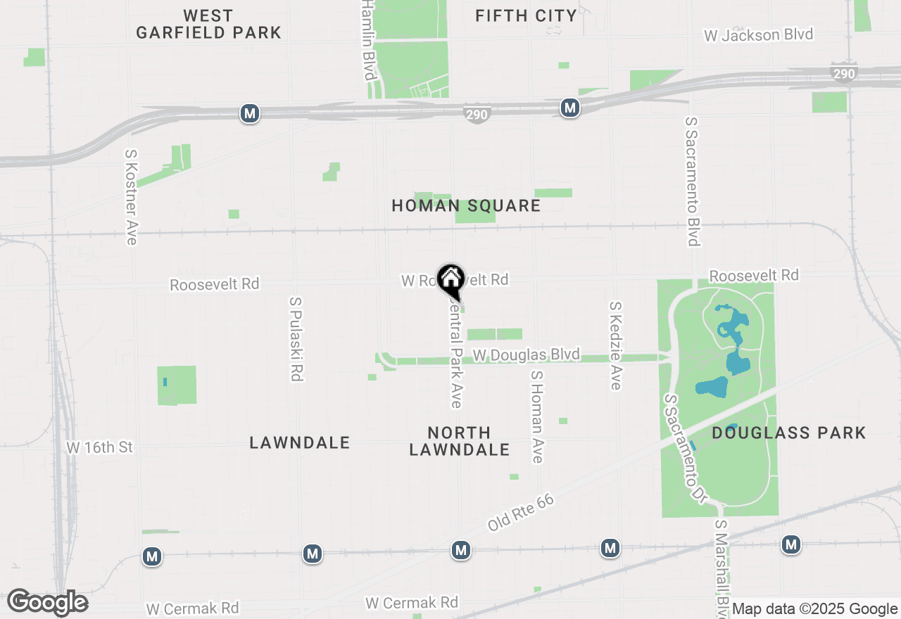 Map of 1242 S Central Park Avenue, Chicago, IL 60623