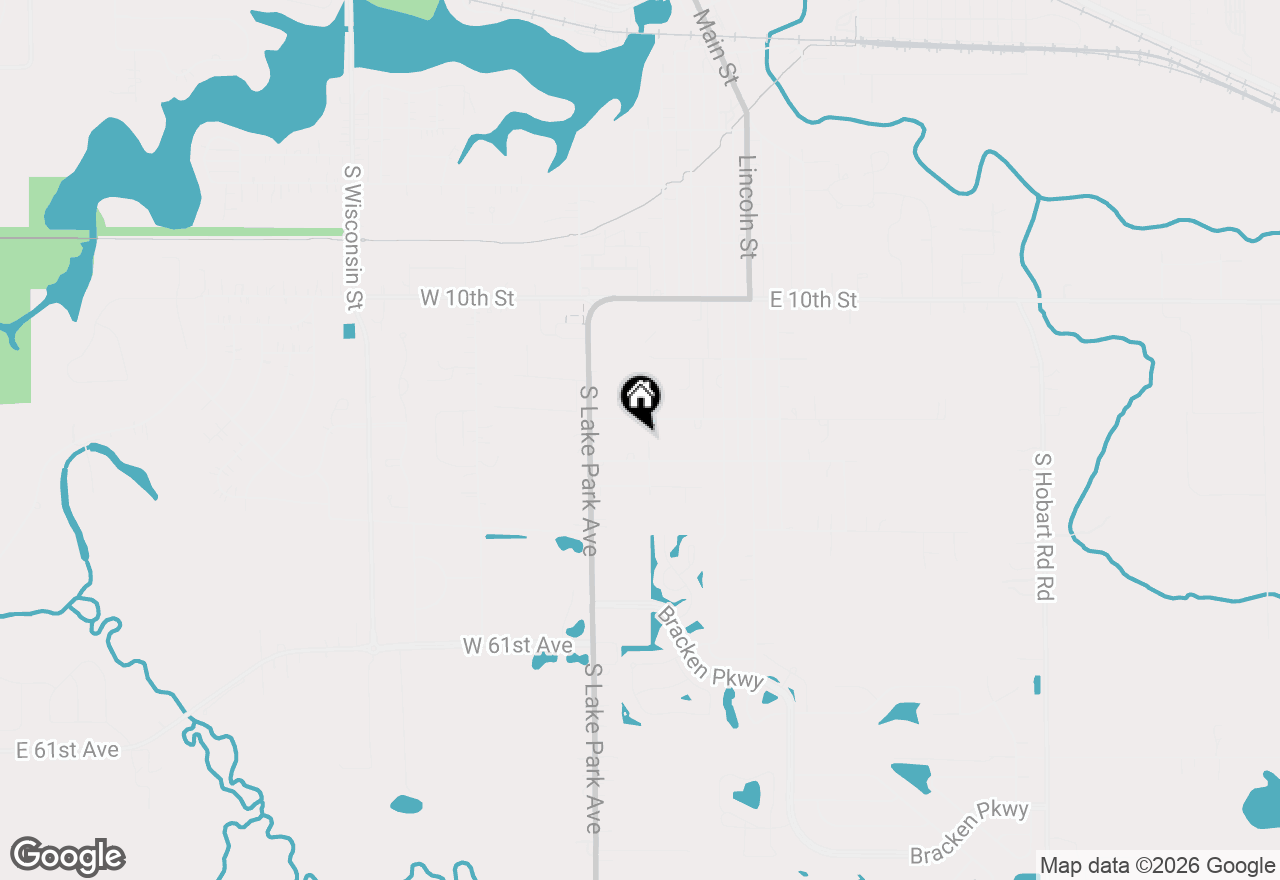 Map of 1230 Fleming Street, Hobart, IN 46342