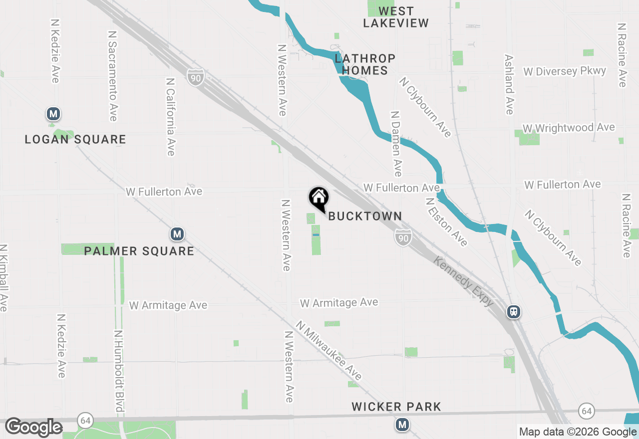 Map of 2237 N Oakley Avenue #3, Chicago, IL 60647