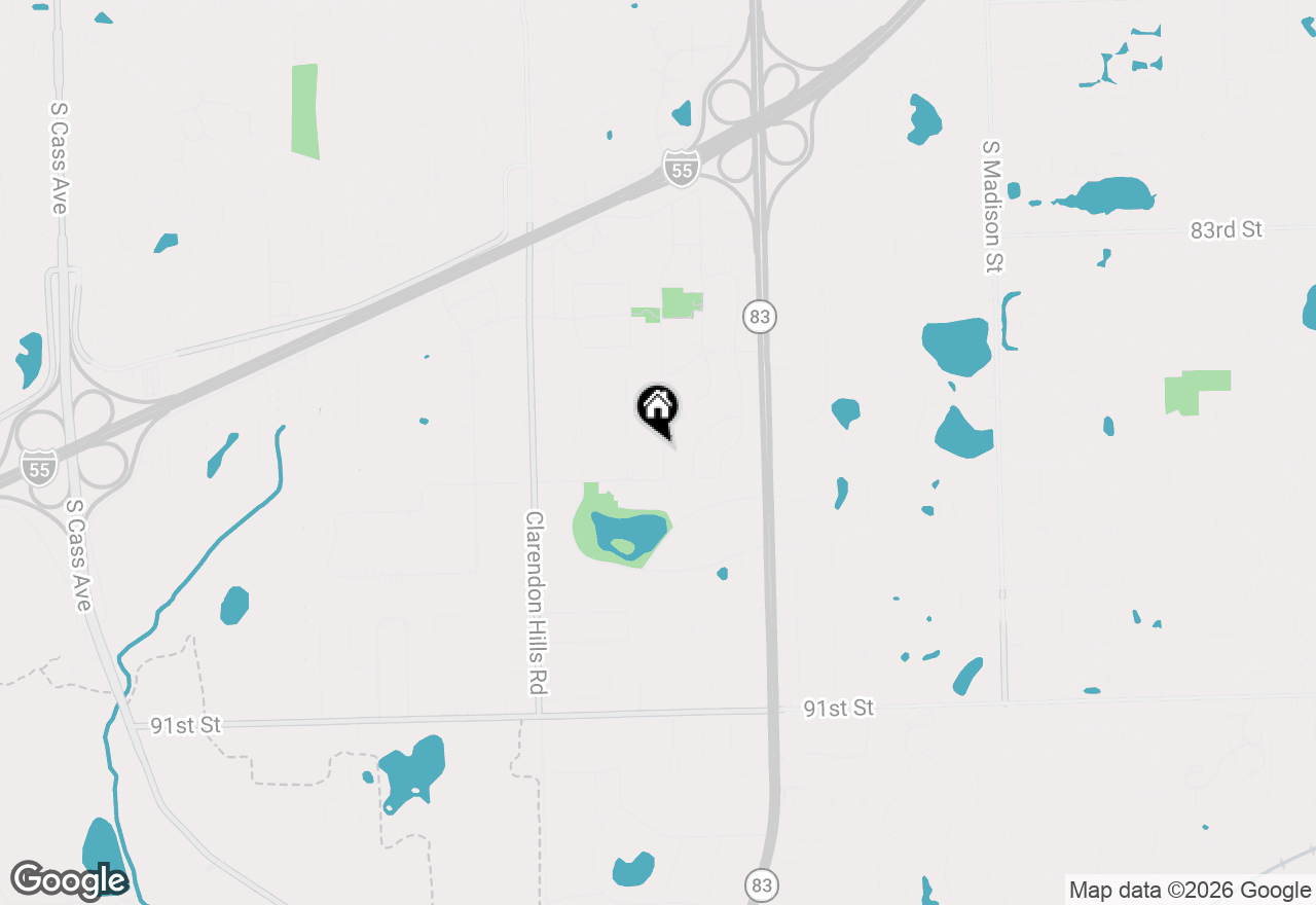 Map of 418 Highland Road, Willowbrook, IL 60527