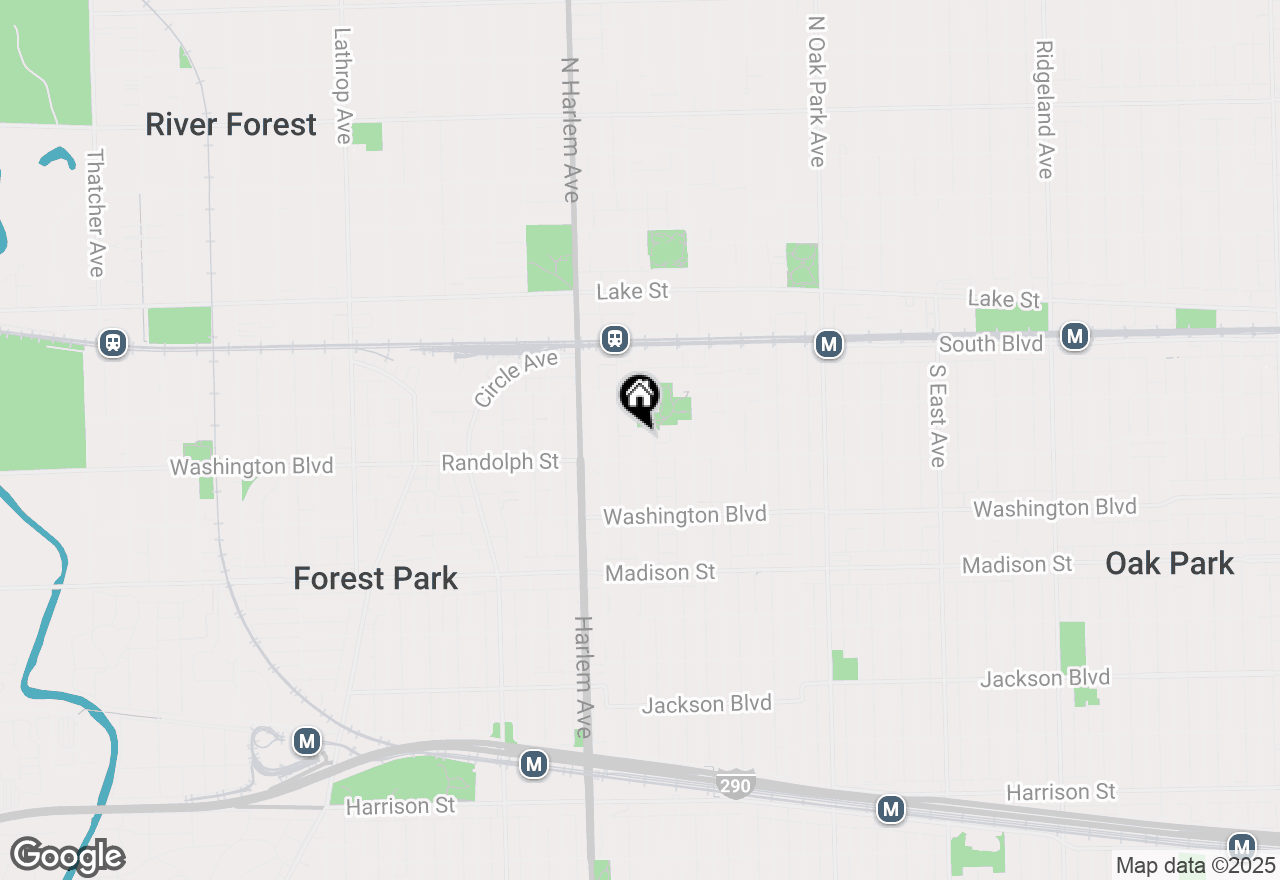 Map of 244 S Marion Street #2B, Oak Park, IL 60302