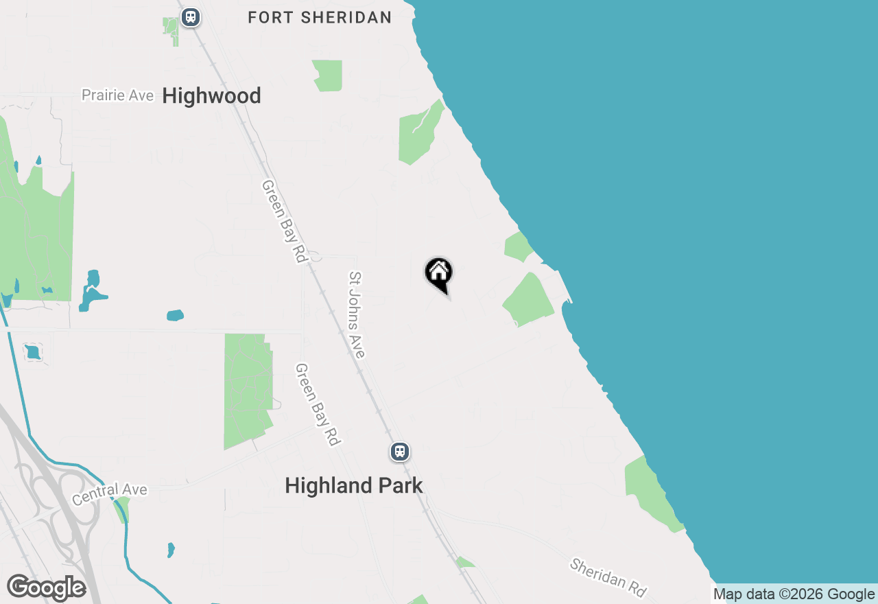 Map of (Address confidential), Highland Park, Illinois 60035