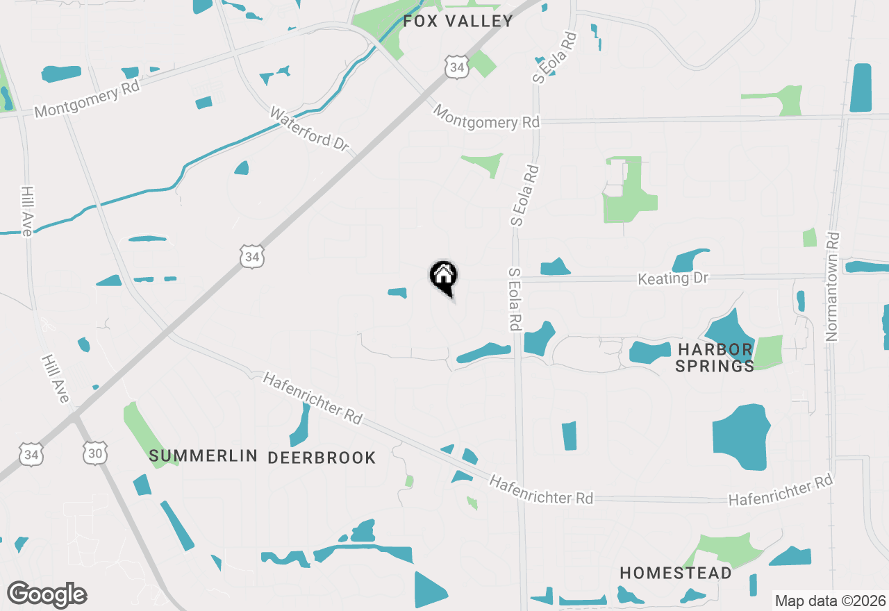 Map of 1749 Melbourne Lane, Aurora, IL 60503