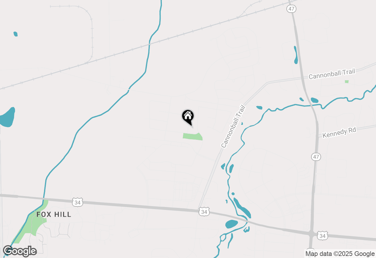 Map of 824 Canyon Trail, Yorkville, IL 60560