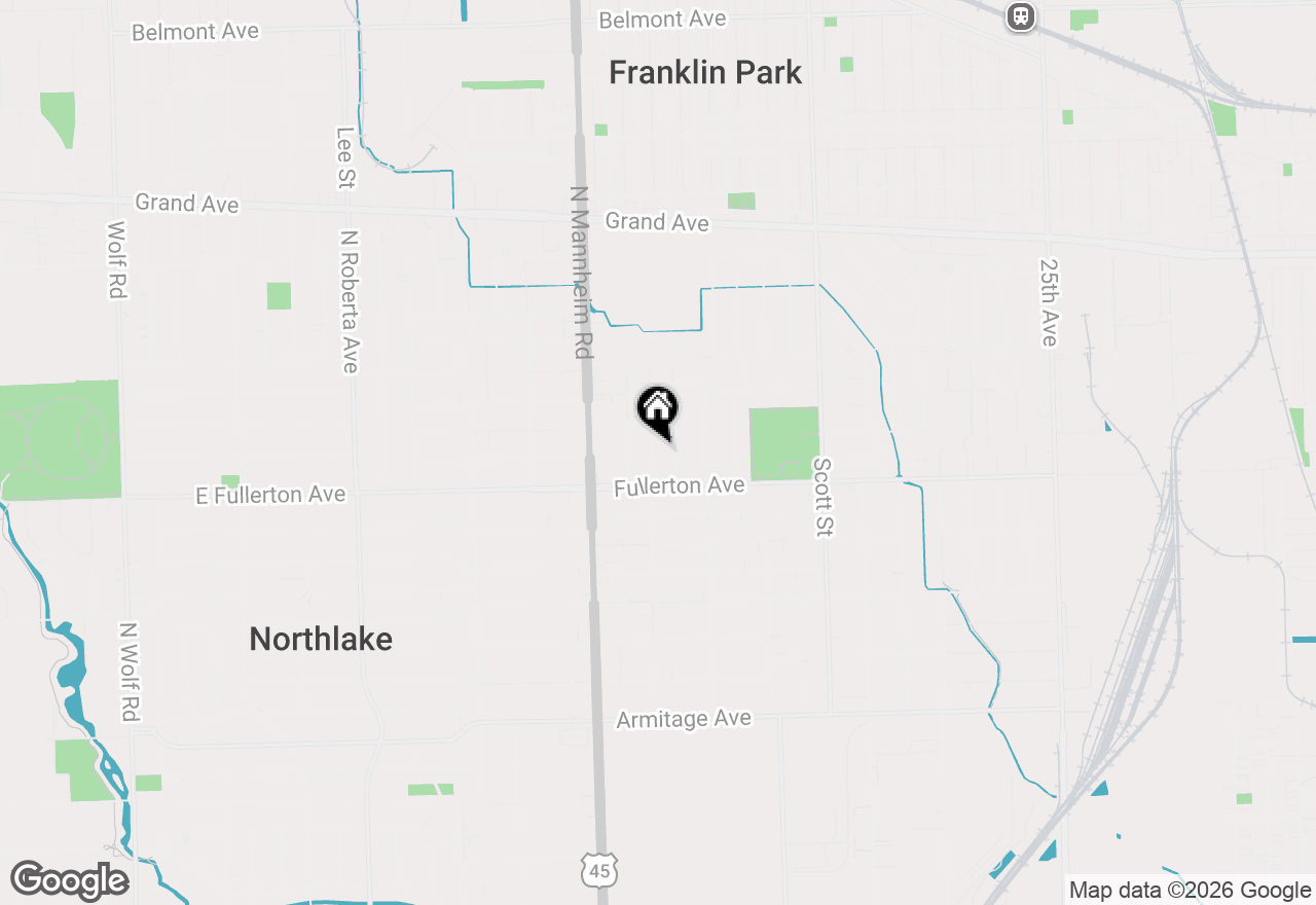 Map of 2431 Ernst Street, Franklin Park, IL 60131