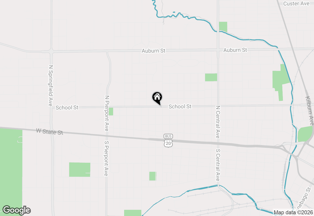 Map of 427 N Henrietta Avenue, Rockford, IL 61101