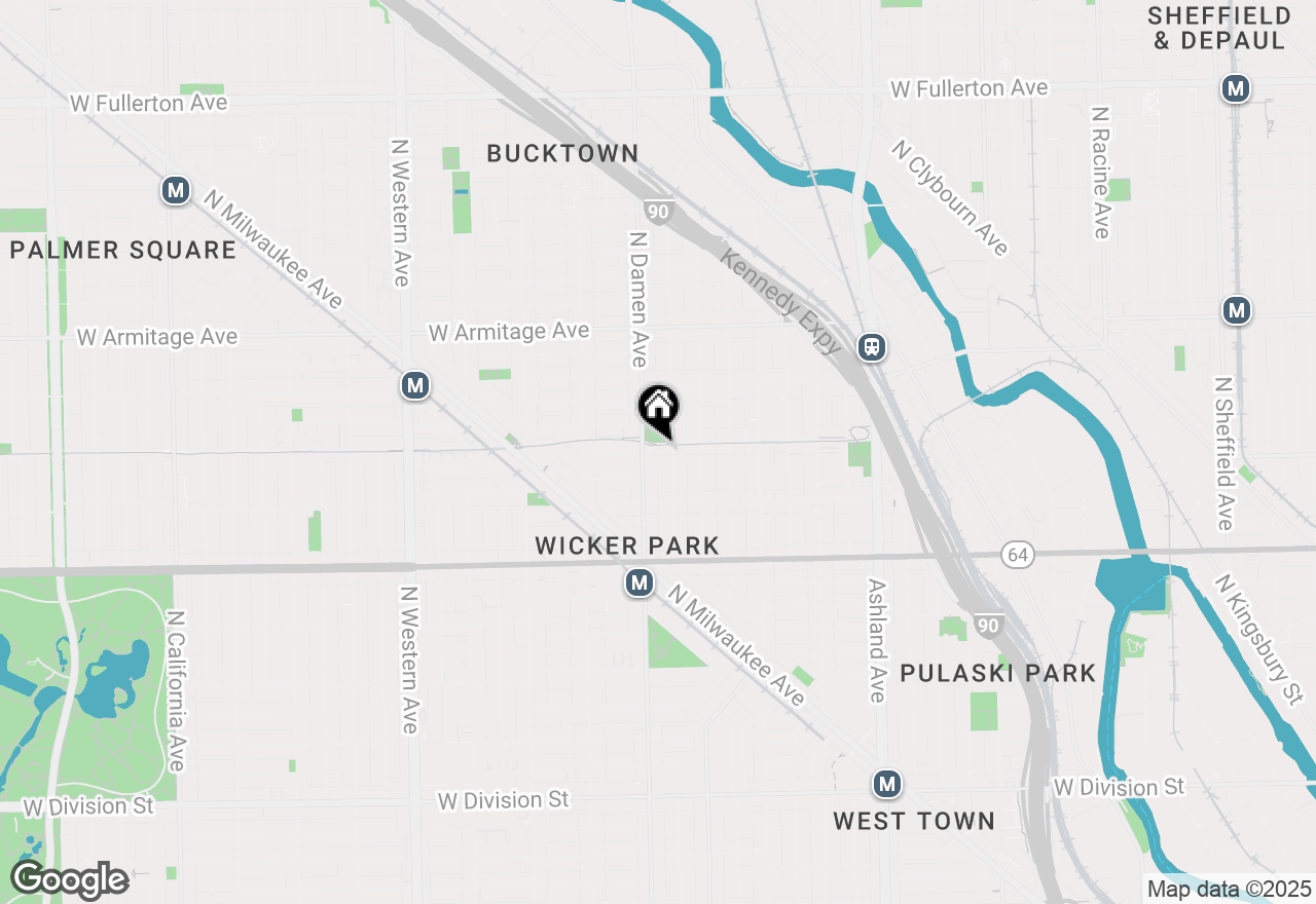 Map of 1943 W Bloomingdale Avenue, Chicago, IL 60622