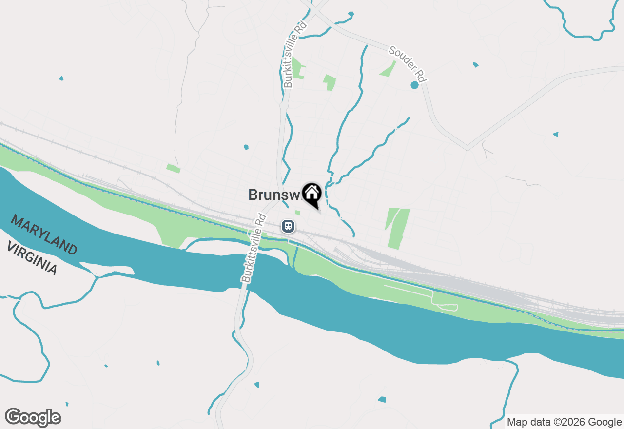 Map of 102 E A Street, Brunswick, MD 21716