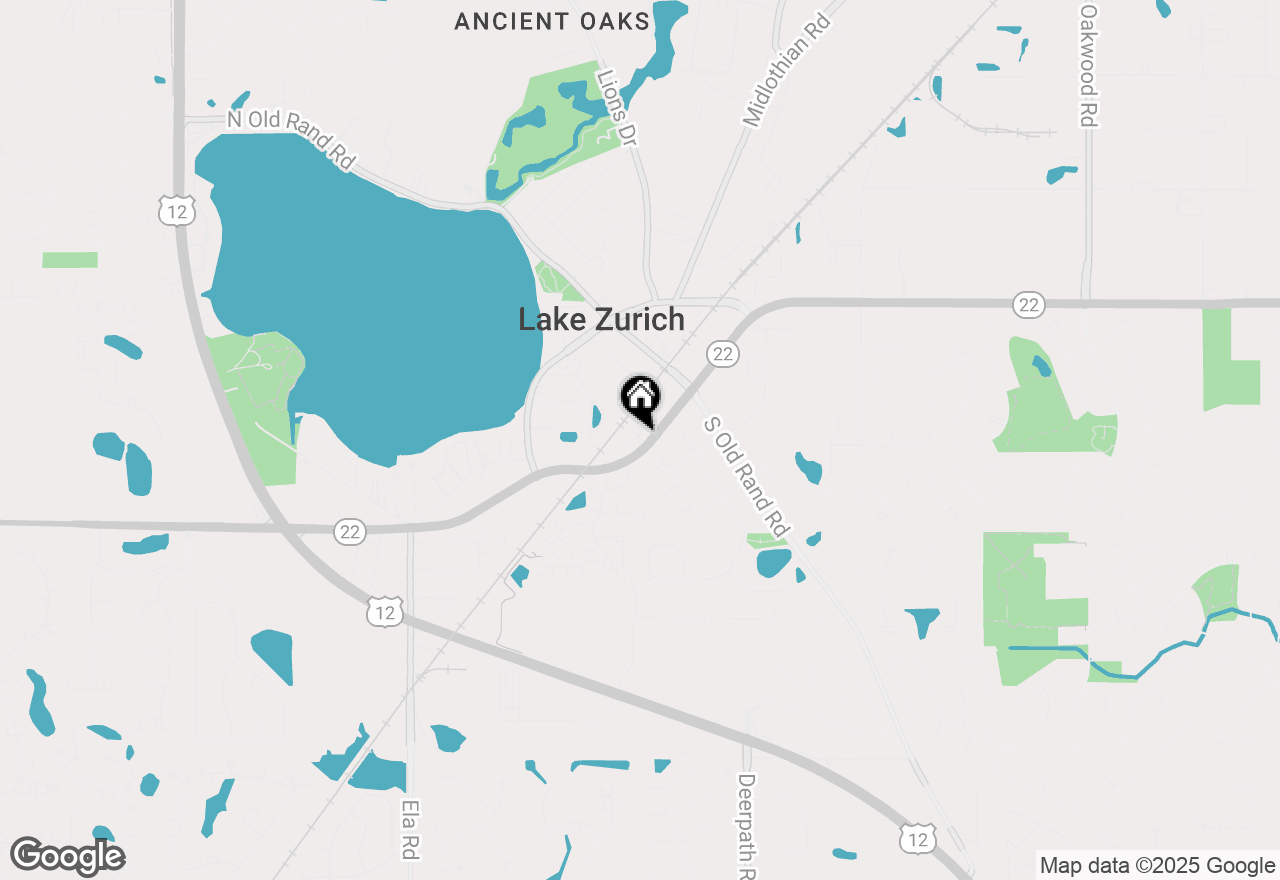 Map of 158 Canterbury Way, Lake Zurich, IL 60047