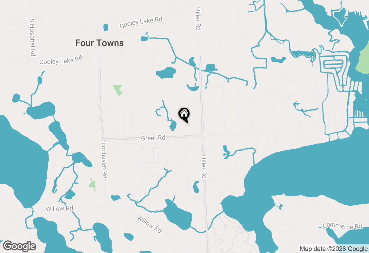 Map of 5920 Greer Road, West Bloomfield, MI 48324