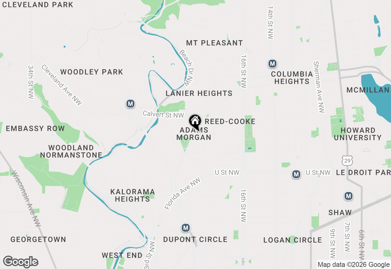 Map of 1852 Columbia Road Nw #401, Washington, DC 20009