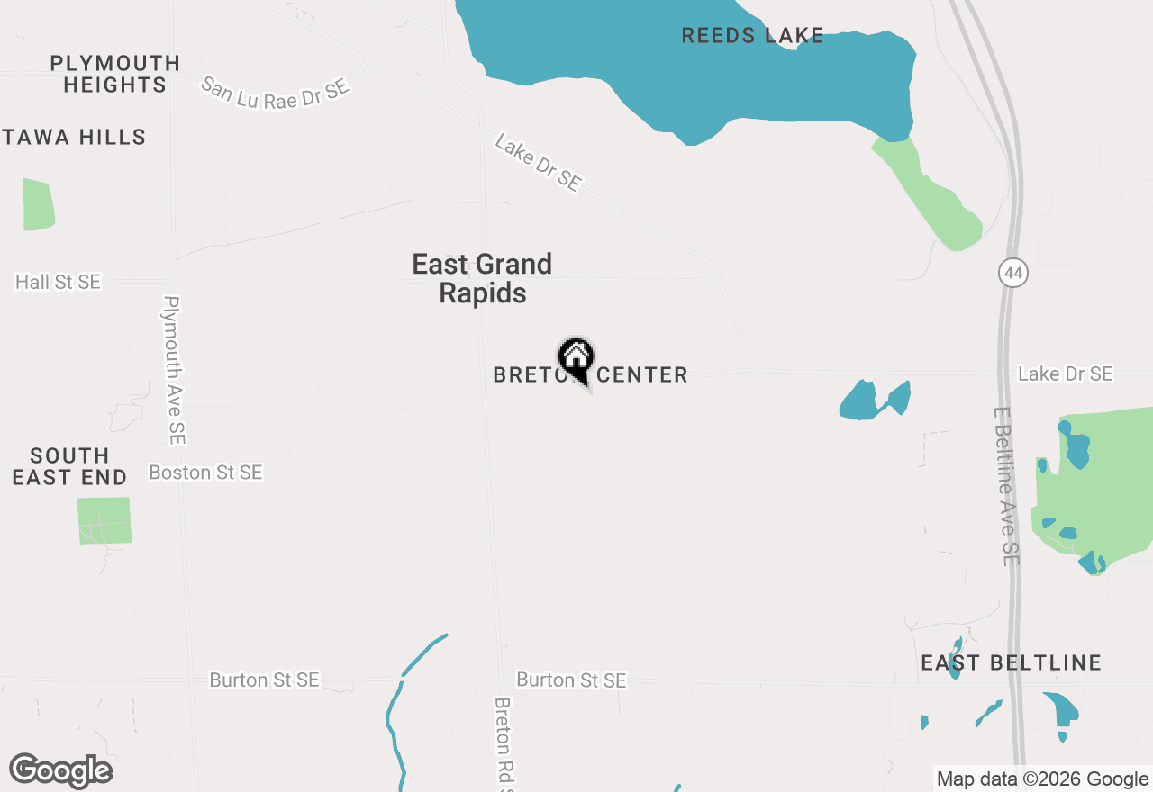Map of 2547 Maplewood Drive Se, East Grand Rapids, MI 49506