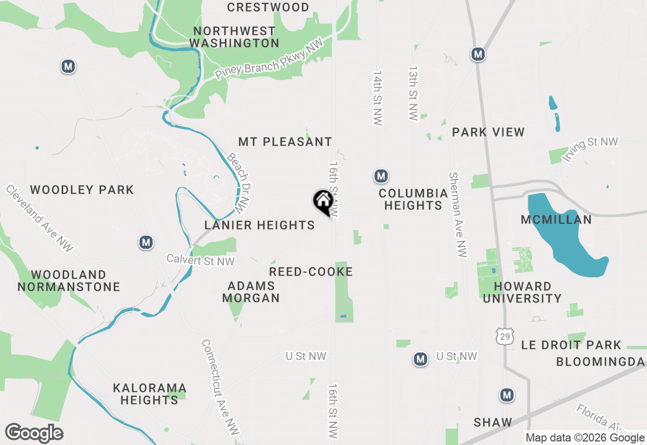 Map of 1630 Columbia Road Nw #307, Washington, DC 20009