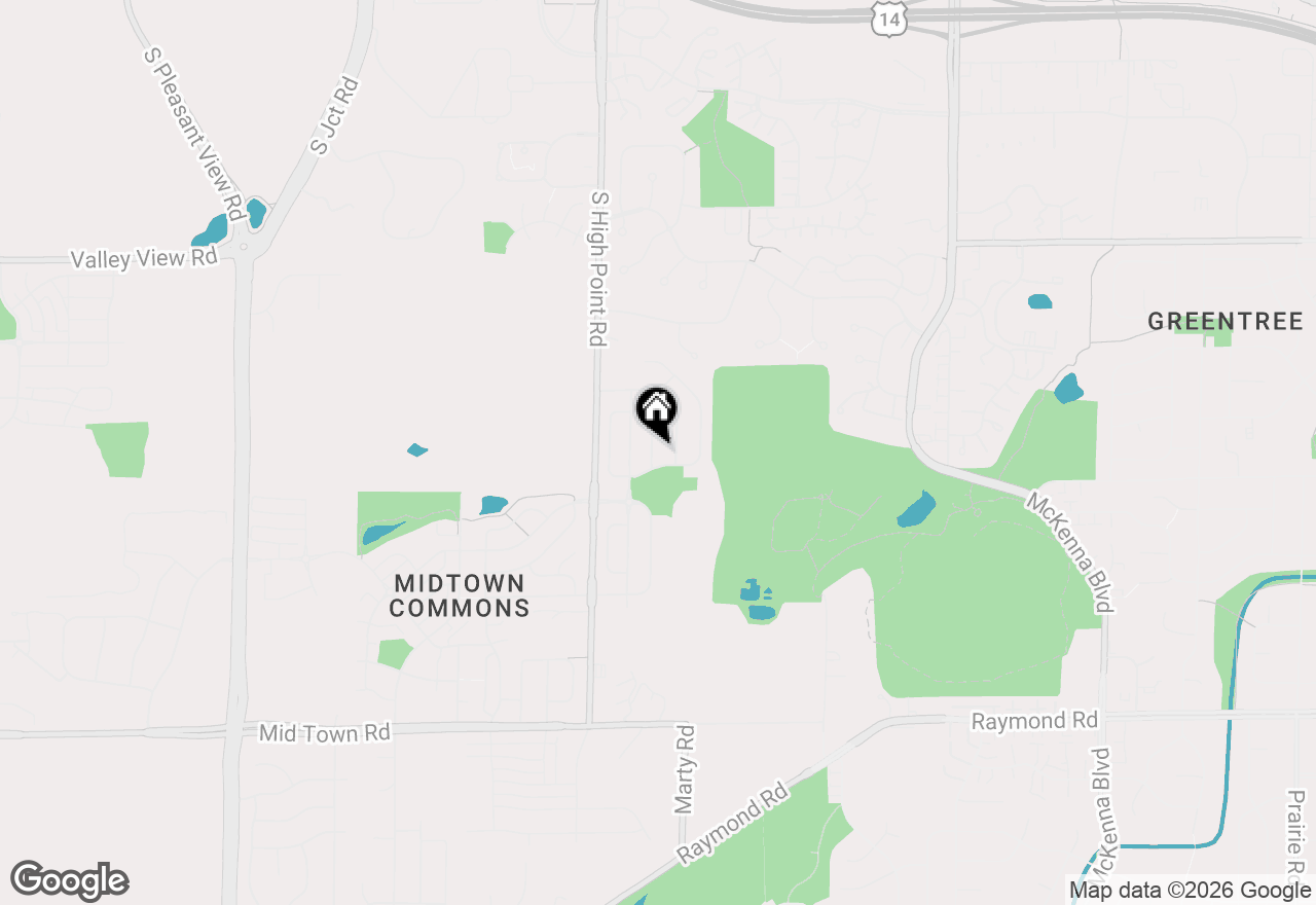 Map of 1233 Jasmine Drive, Madison, WI 53719