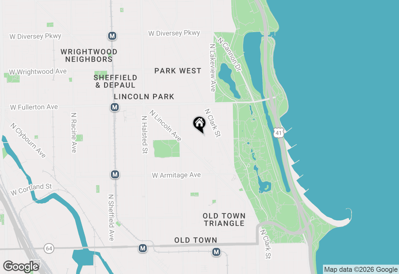 Map of (Address confidential), Chicago, Illinois 60614
