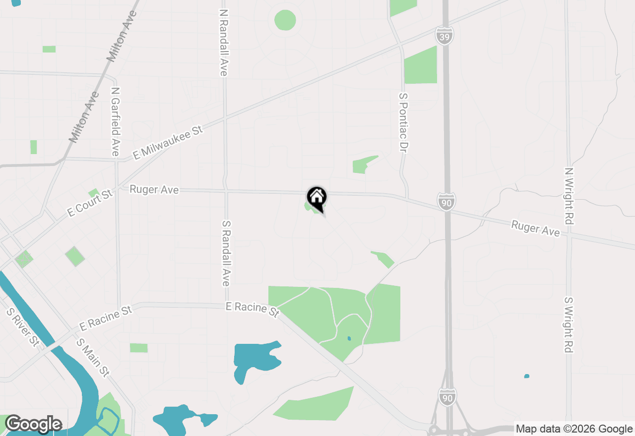 Map of 106 Apache Drive, Janesville, WI 53545