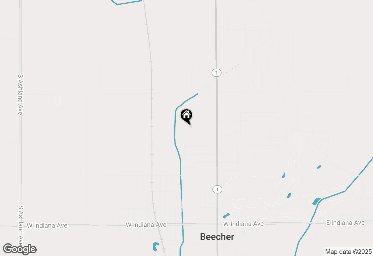 Map of 1042 Catalpa Court, Beecher, IL 60401