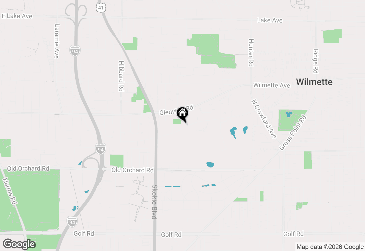 Map of 2722 Old Glenview Road, Wilmette, IL 60091