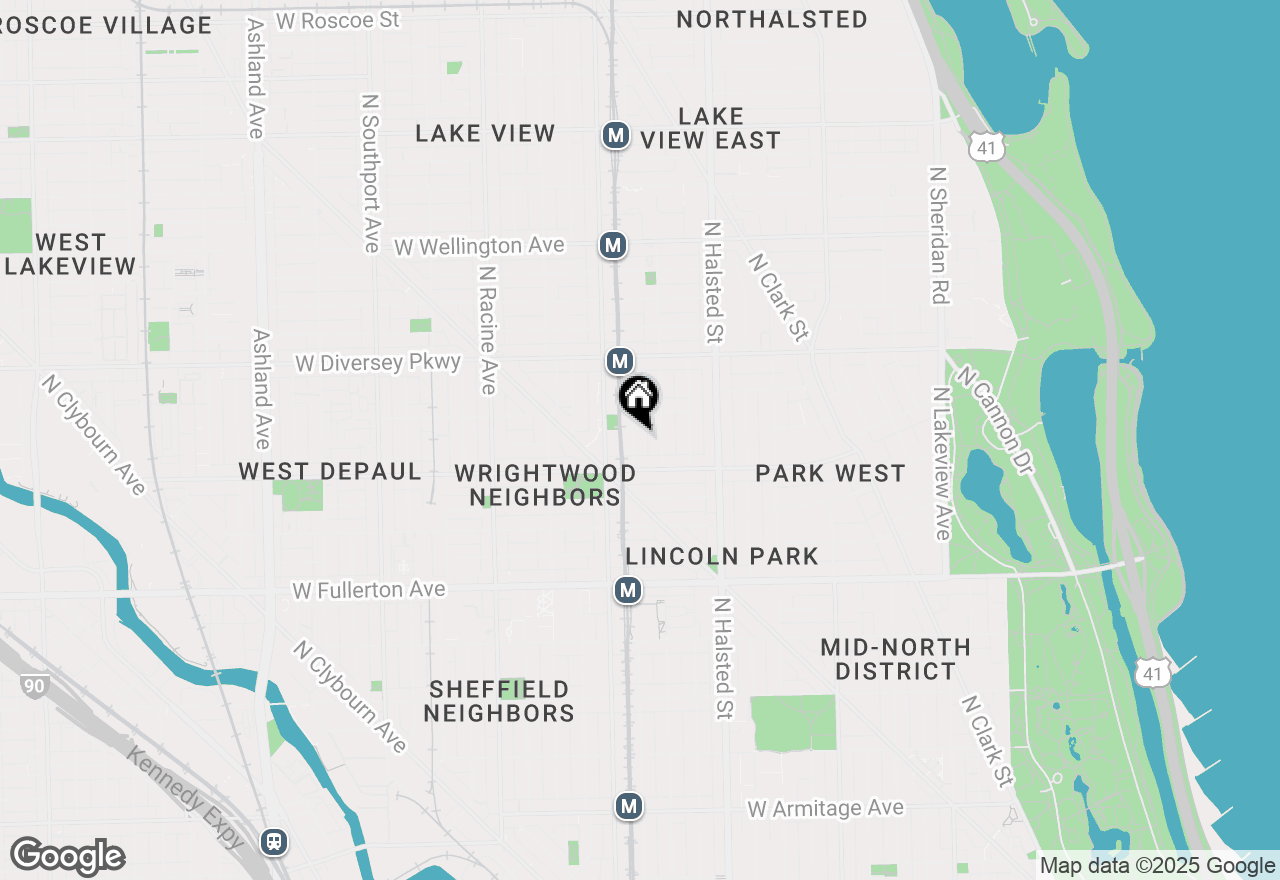 Map of 2633 N Wilton Avenue #3, Chicago, IL 60614