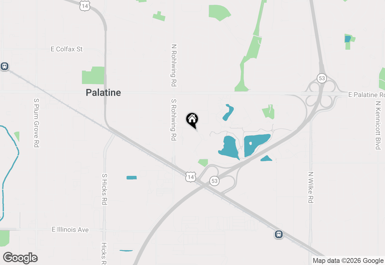 Map of 909 E Kenilworth Avenue #321, Palatine, IL 60074