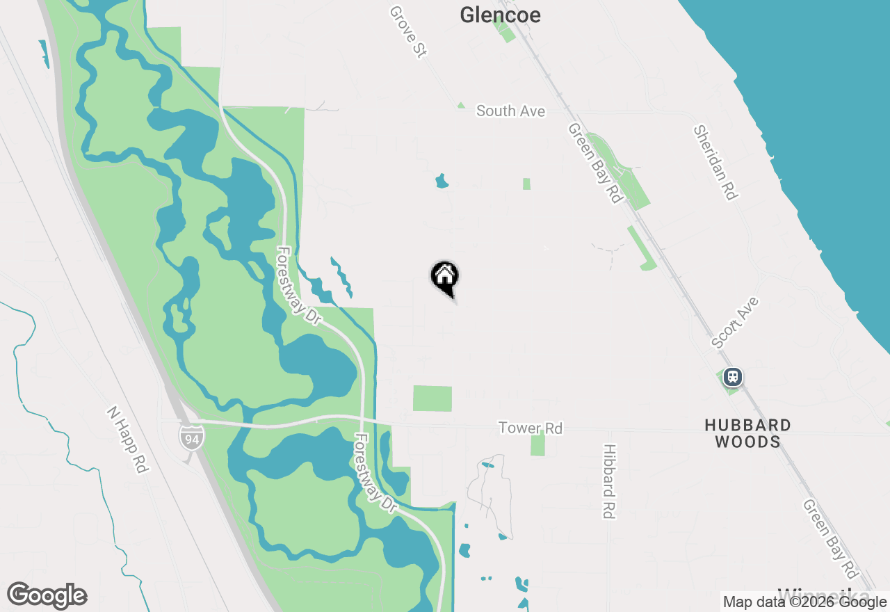 Map of 643 Robin Lane, Glencoe, IL 60022