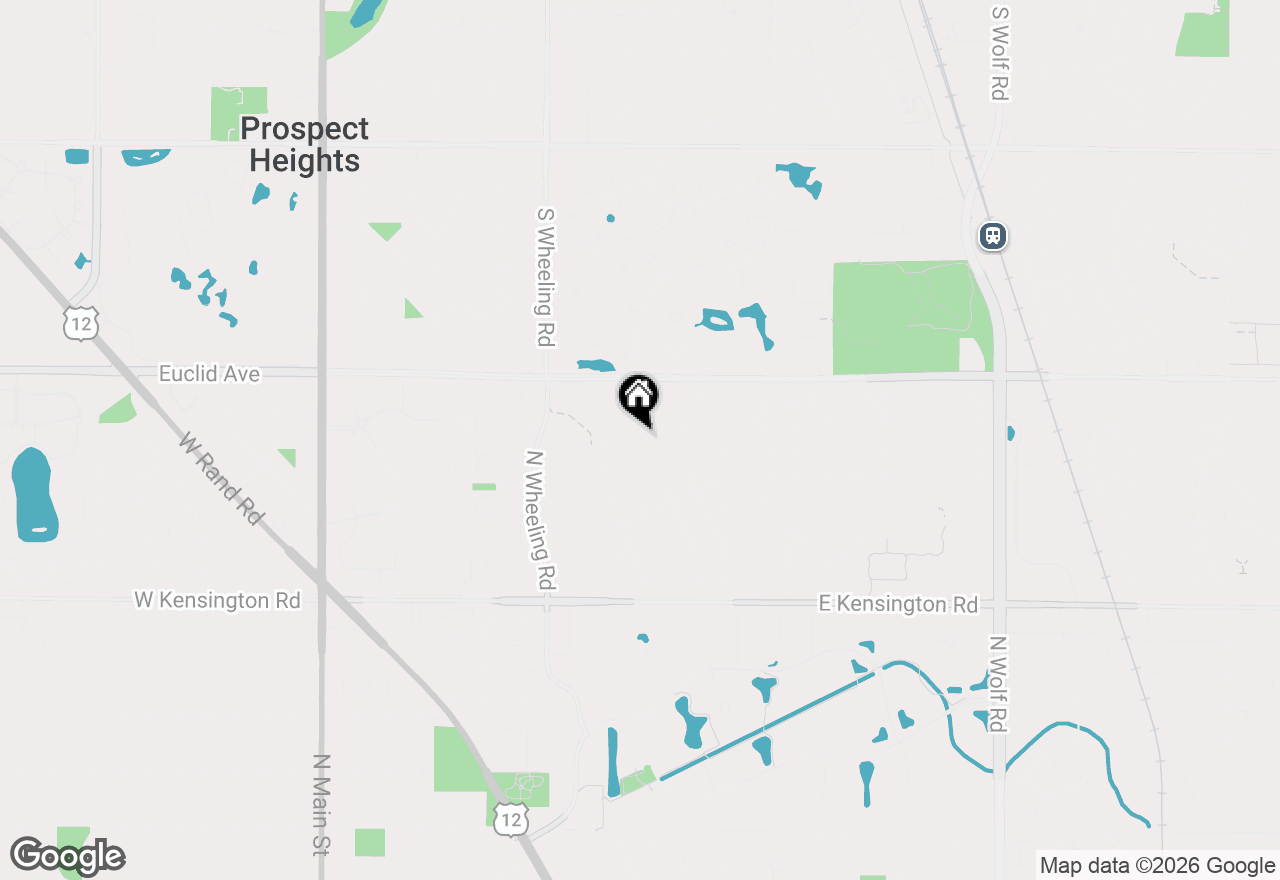 Map of 1121 N Crabtree Lane, Mount Prospect, IL 60056