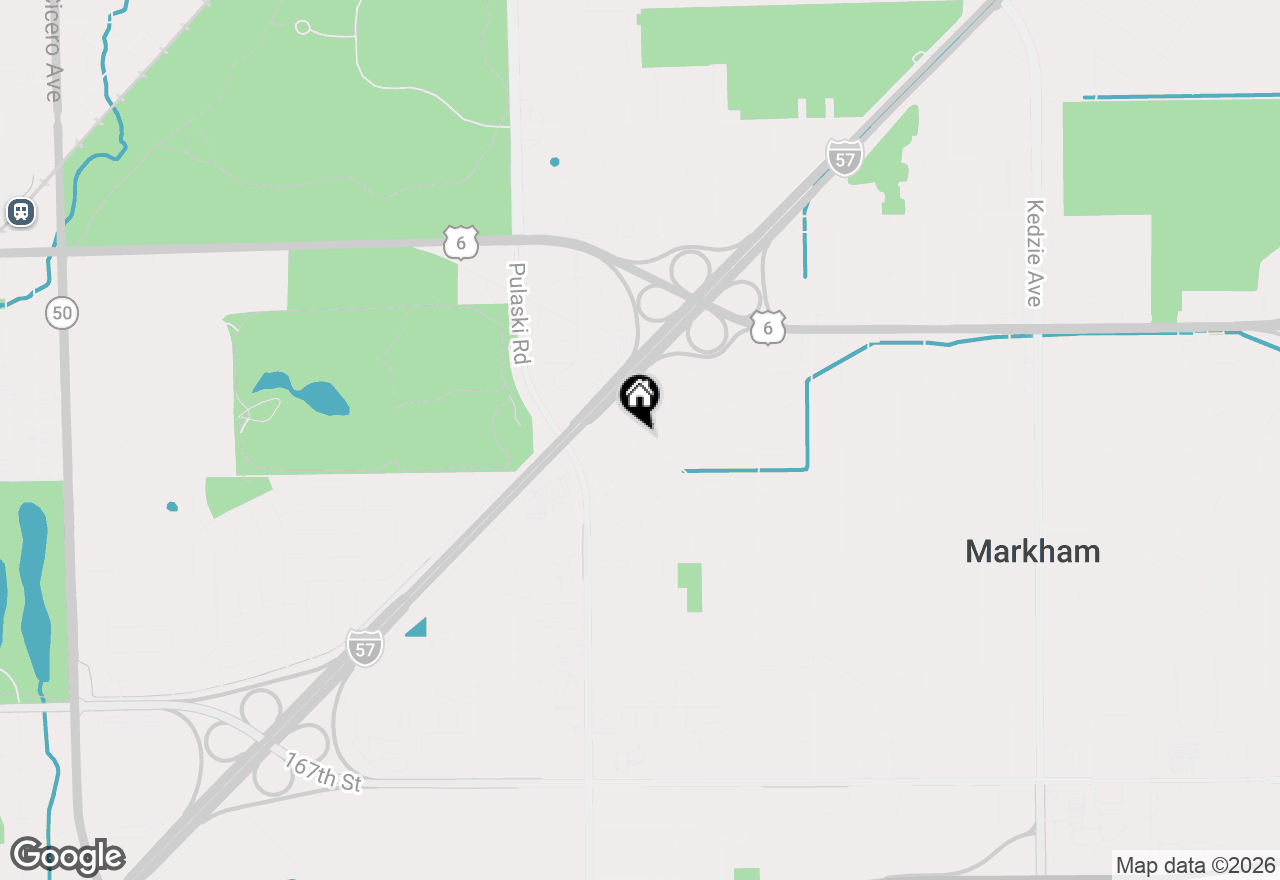 Map of 16037 Springfield Avenue, Markham, IL 60428