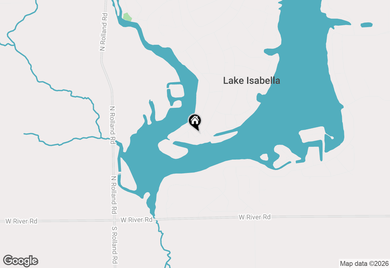 Map of 1106 S Bundy Drive, Lake Isabella, MI 48893
