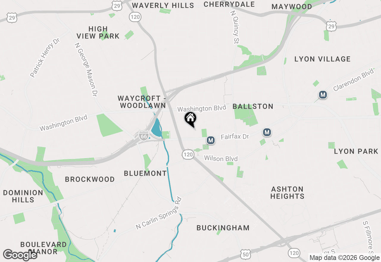 Map of 1024 N Utah Street #523, Arlington, VA 22201