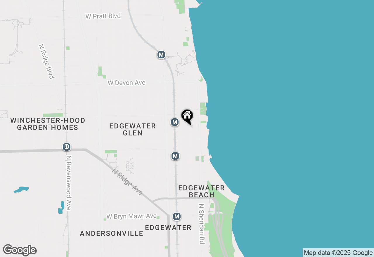 Map of 6128 N Kenmore Avenue #302, Chicago, IL 60660