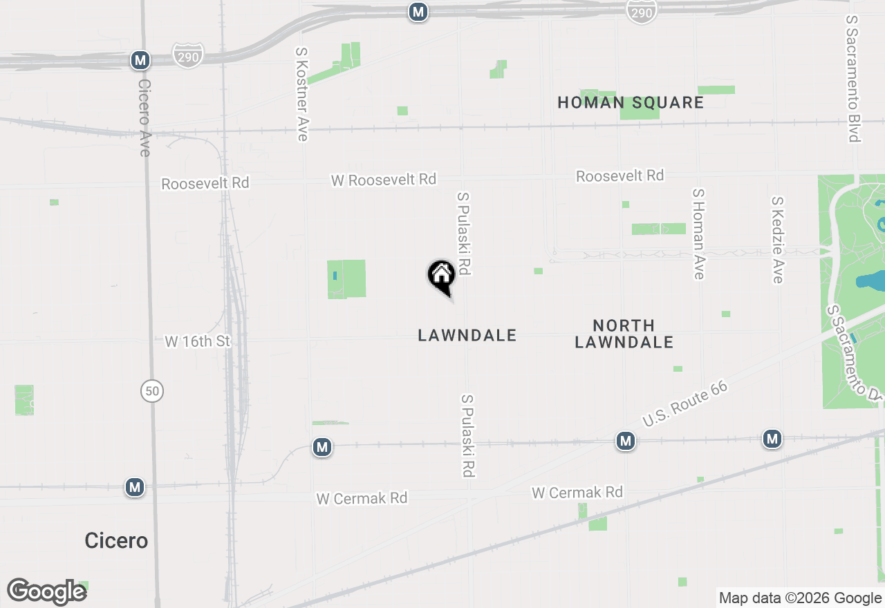 Map of 1508 S Komensky Avenue, Chicago, IL 60623