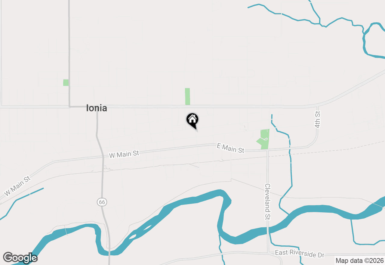 Map of 215 N Jackson Street, Ionia, MI 48846