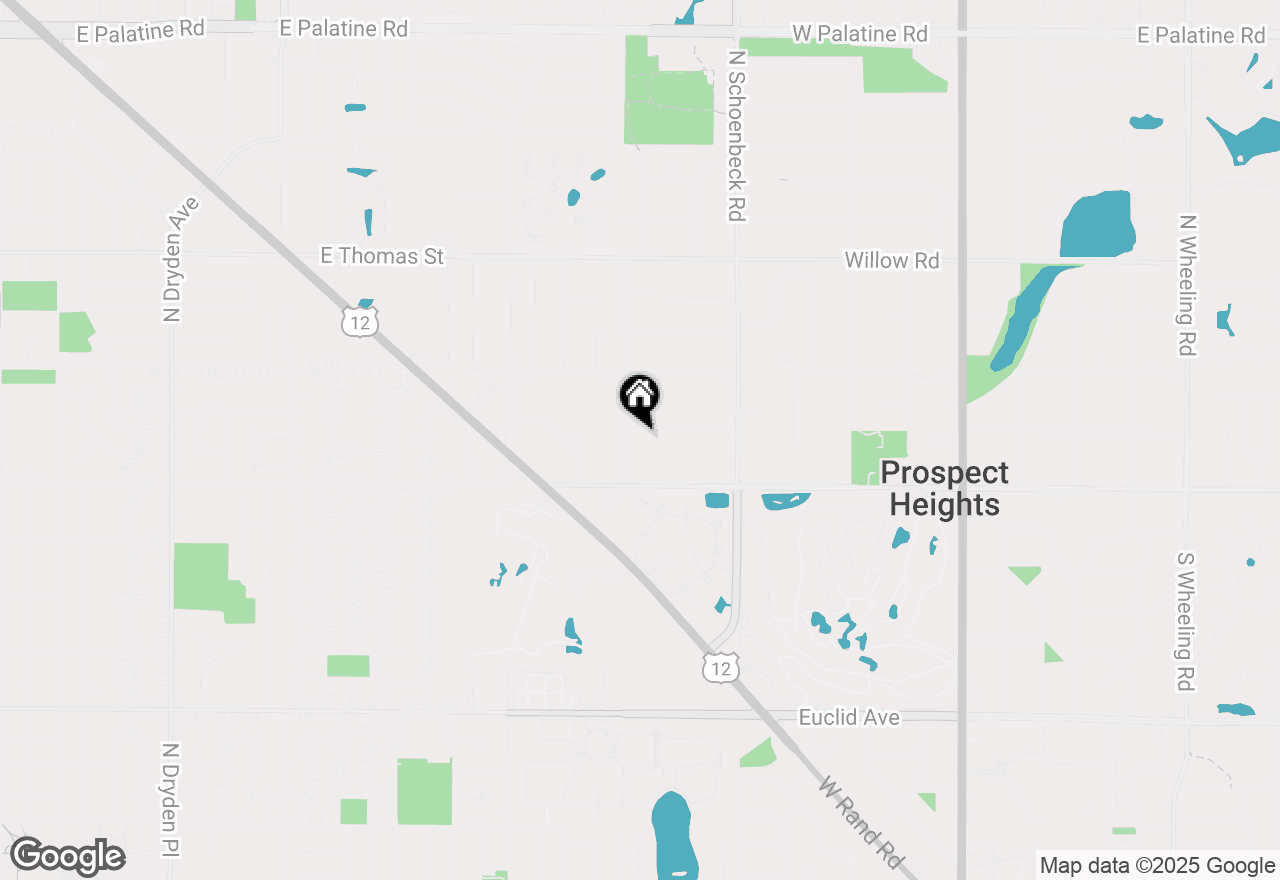 Map of 419 W Clarendon Street, Prospect Heights, IL 60070