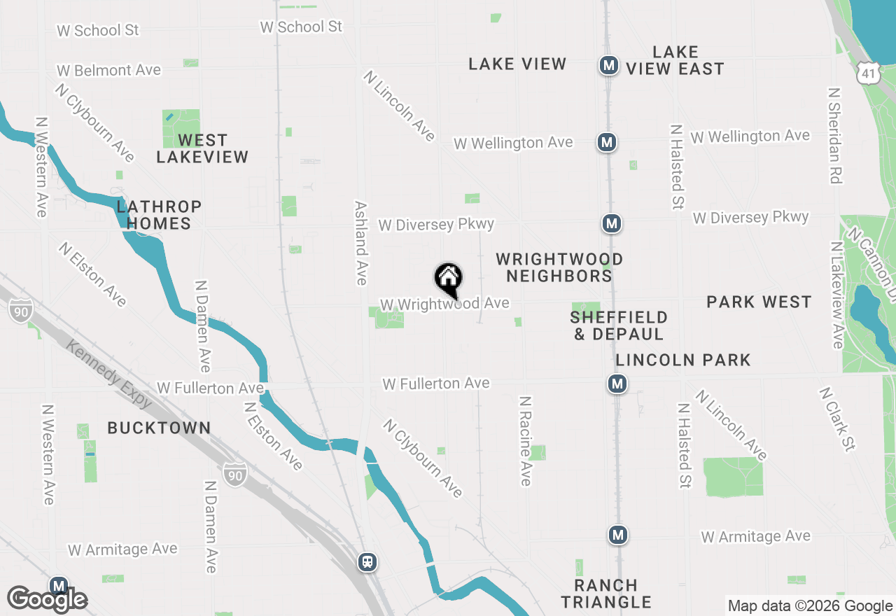 Map of 2555 N Southport Avenue #3, Chicago, IL 60614