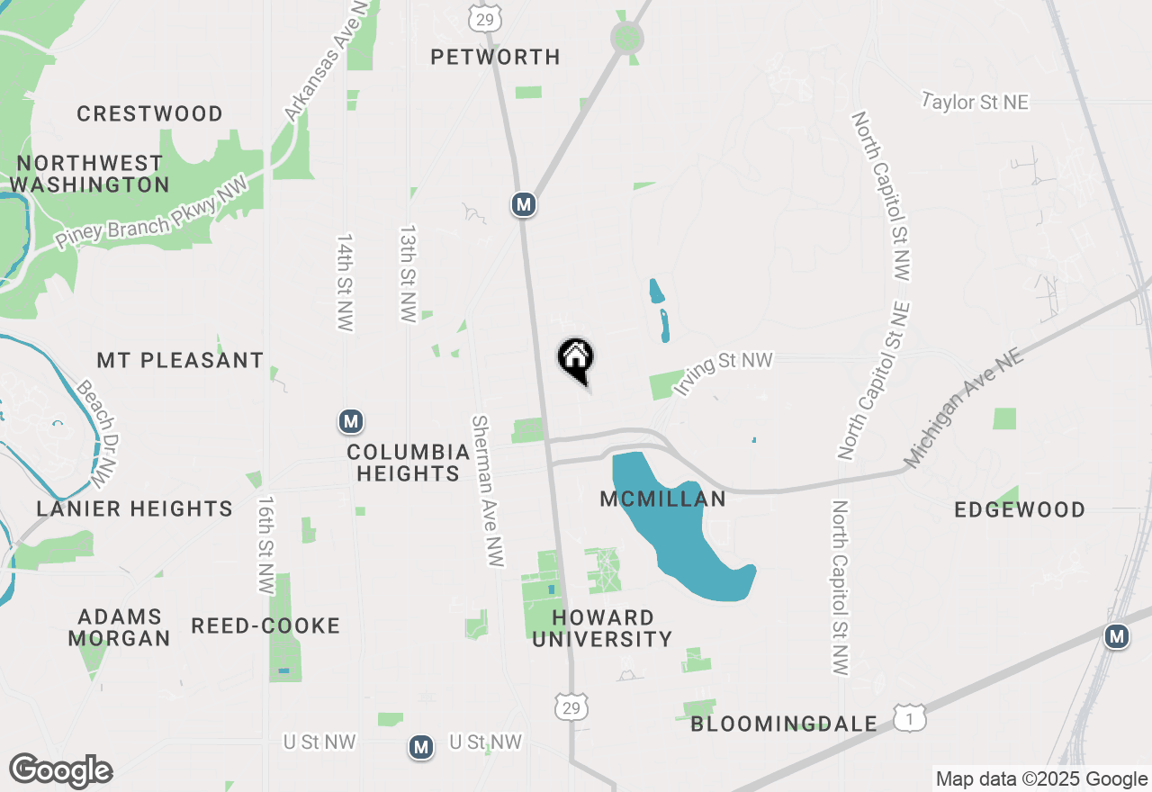 Map of 616 Nw Kenyon Street Nw #3, Washington, DC 20010