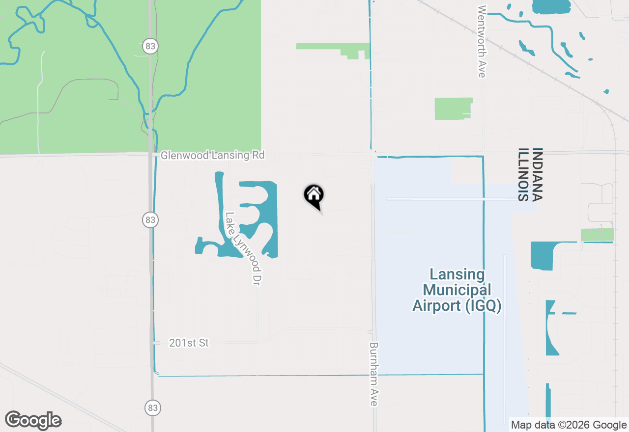 Map of 19609 Oakwood Avenue, Lynwood, IL 60411