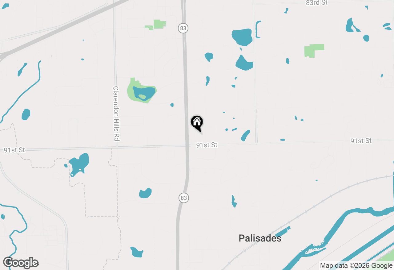 Map of 9051 Oneill Drive, Burr Ridge, IL 60527