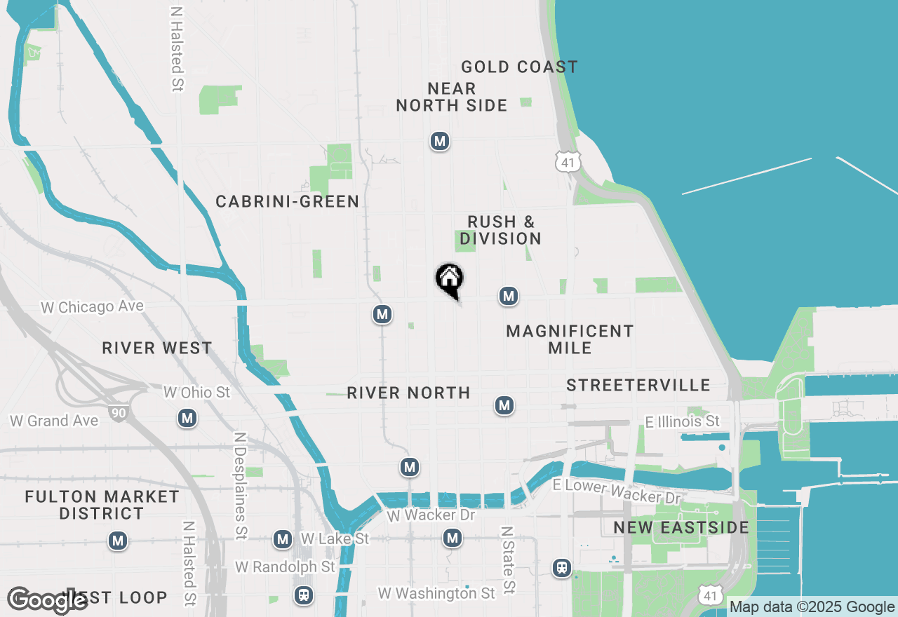 Map of 744 N Clark Street #502, Chicago, IL 60654