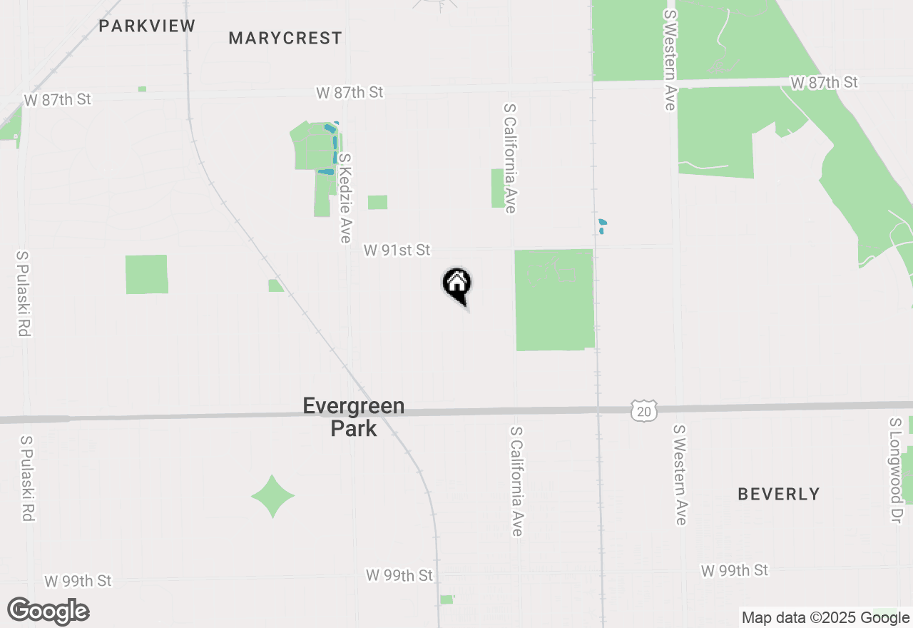 Map of 9241 S Richmond Avenue, Evergreen Park, IL 60805