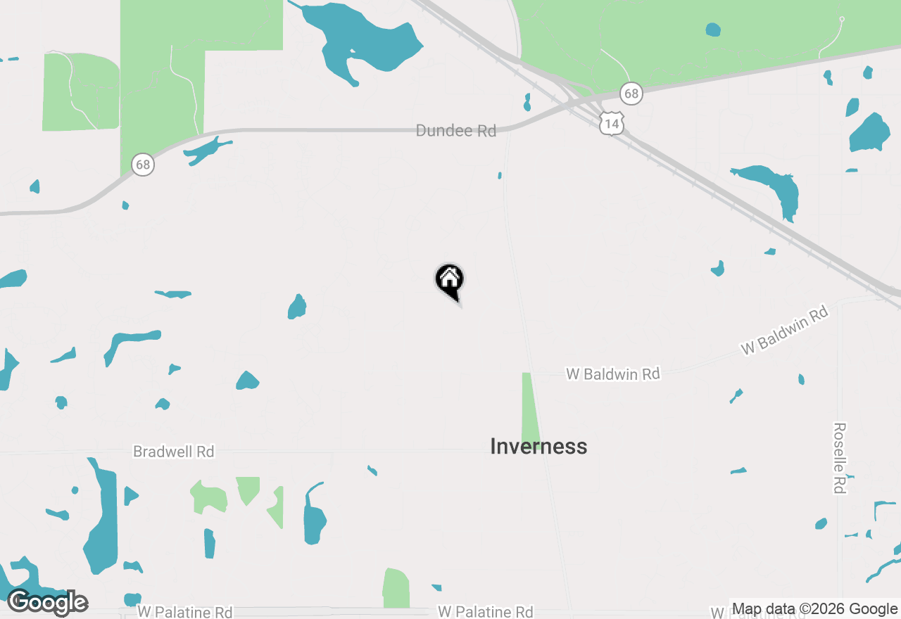Map of 227 Stratford Lane, Inverness, IL 60010