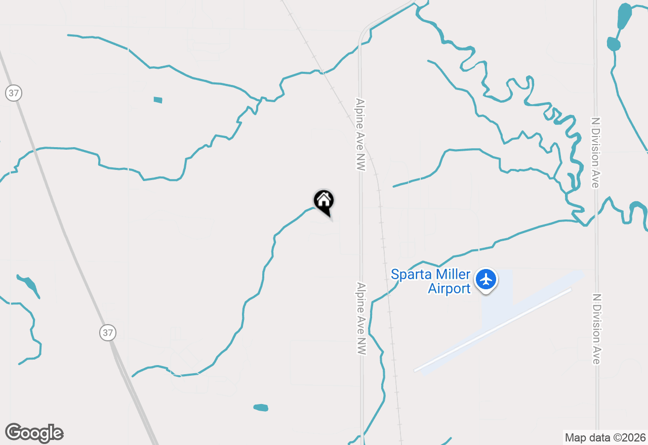 Map of 9294 Whispering Pines Avenue Nw, Sparta, MI 49345