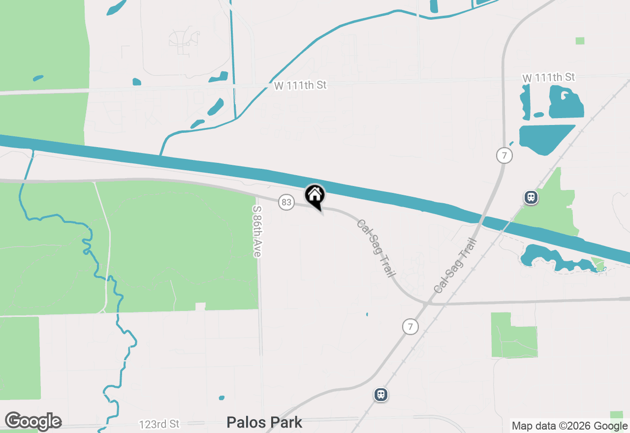Map of 11548 S Walnut Ridge Drive, Palos Park, IL 60464